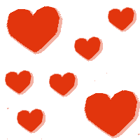 Gif animé coeurs y love you